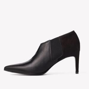 Rag & Bone Beha Black Leather Suede Chelsea Booties Size 37.5